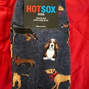 Hot Sox Kids Canine Crew Socks - Navy